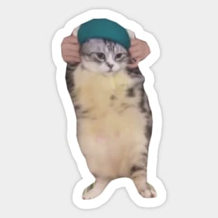 Fat Dancing Cat Meme Sticker